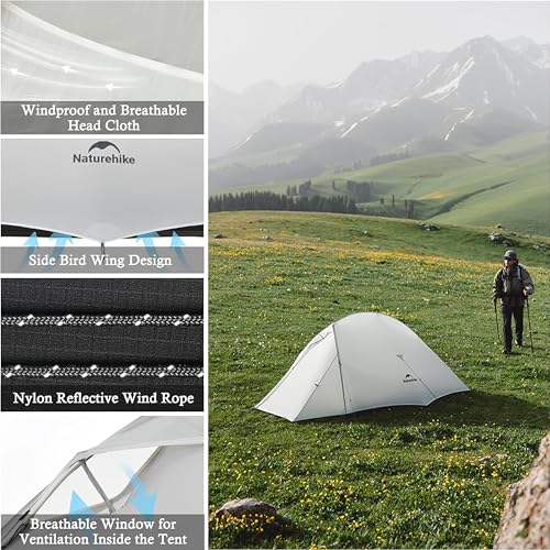 Carpa ultraligera para 1-2 personas Naturehike Cloud Up UL miniatura 6