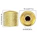 Swhmc 3PCS Metal Volume Tone Dome Guitar Speed Control Knurled Shaft Pots Knobs with Keys Screws Set for Electric Guitar or Bass (Gold)