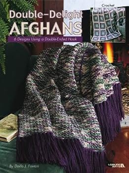 Paperback Double-Delight Afghans, 6 crochet designs using double ended hook (Leisure Arts #3275) Book