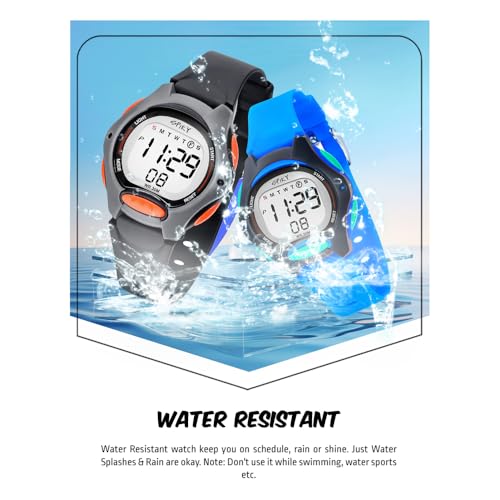 Image of SPIKY Digital Sports Watch for Kids | Multifunctional with Luminous LED Display & Alarm | Water-Resistant & Silicone Strap | Best Birthday Gift Wrist Watches for Boys & Girls | Age 2-14 yrs