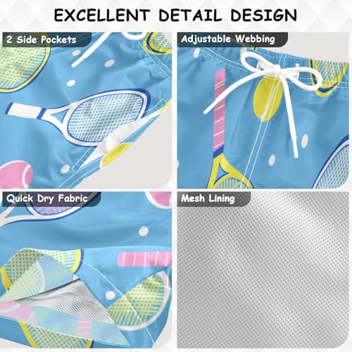 Boys Beach Board Shorts Tennis Blue Sport Swim Trunk Teen Swimwear 8-16Y3