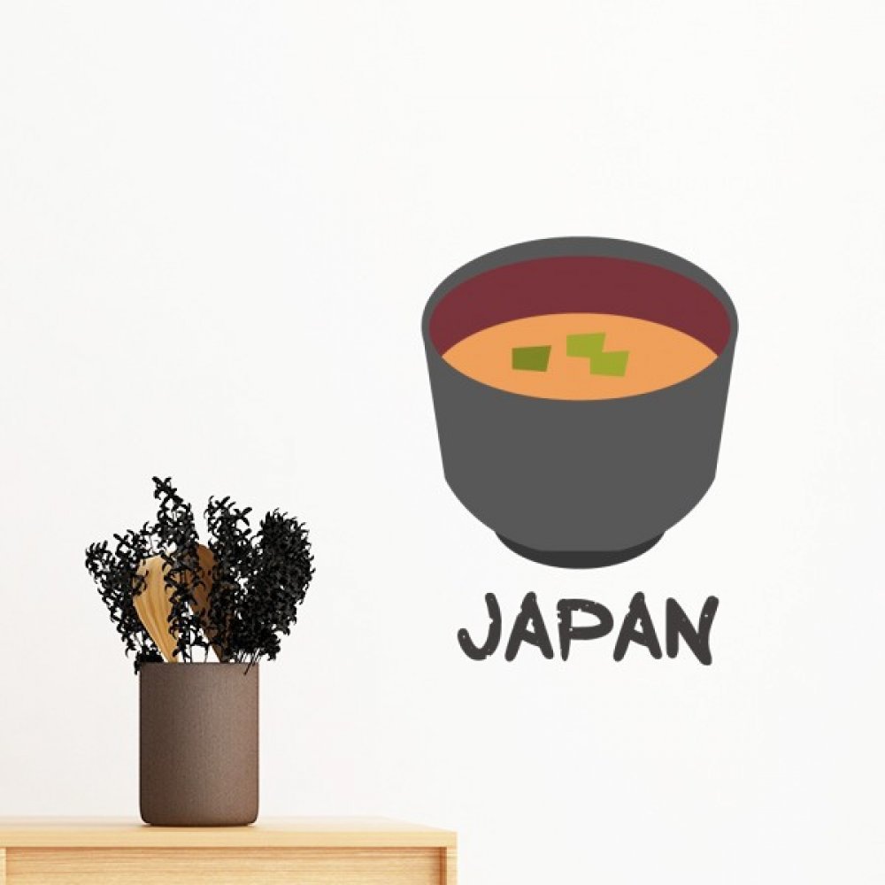 Sticker Soupe Miso Japonaise Amovible Grand Format 100cm Papier Peint DIYthinker