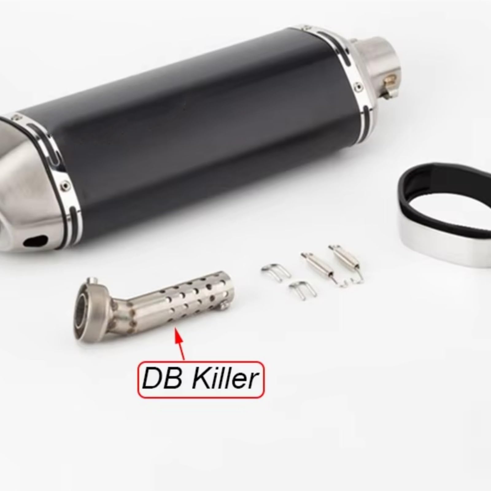 terminale scarico moto Per PCX 51mm Silenziatore Slip-on Per Tubo Di Scarico Moto Con DB Killer Per Parti Della Per Linea Di Collegamento Centrale Slip On Per Fuga