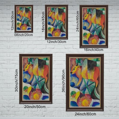 Tableau Vaches Heinrich Campendonk impression toile d'art chic