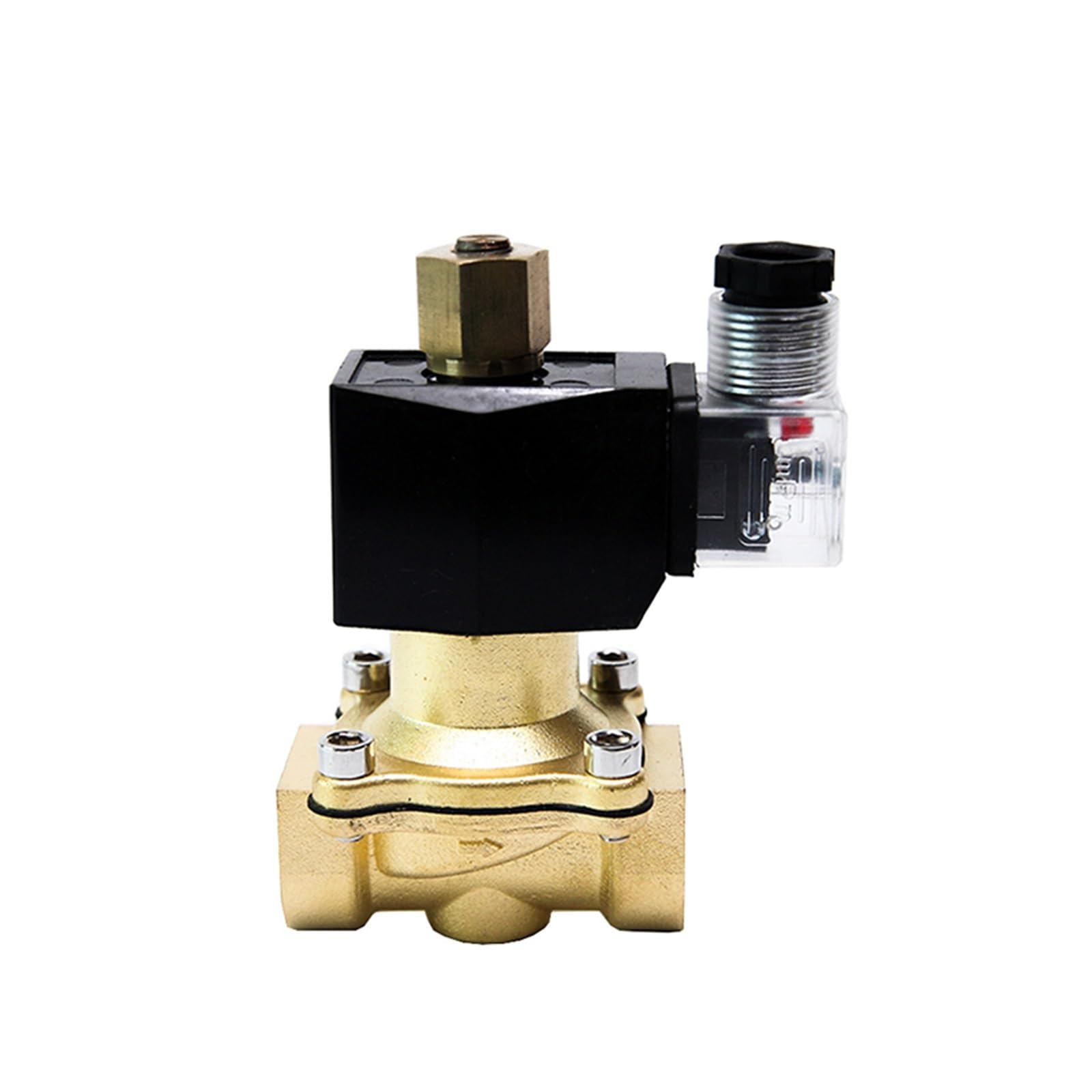 TREDSWQCV 1" Normally Open Brass Solenoid Valve 220v 24V 12V 220V 110V Waterproof(G-110VAC-NBR-SEAL)