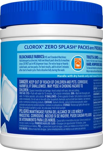 Image of Clorox Control Bleach Packs Regular Laundry Packs, 12 Count (Pack of 6)