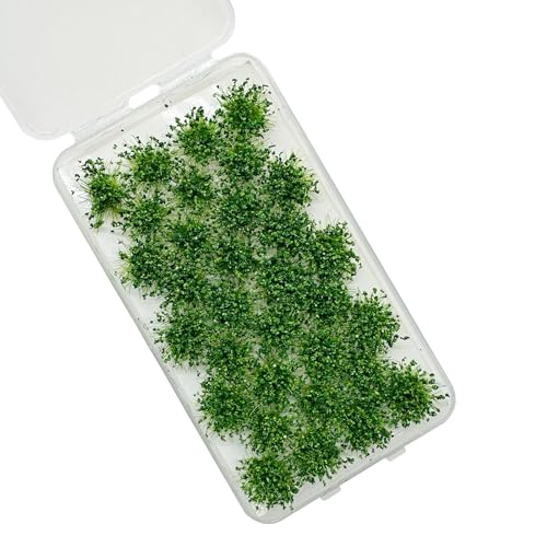 Woohome 120 PCS Miniature Colorful Flower Cluster, 4 Color Static Grass Tuft Model Vegetation Groups Static Grass Tufts for DIY Model Train Landscape Railroad Scenery Grass Tufts Flower - Image 3