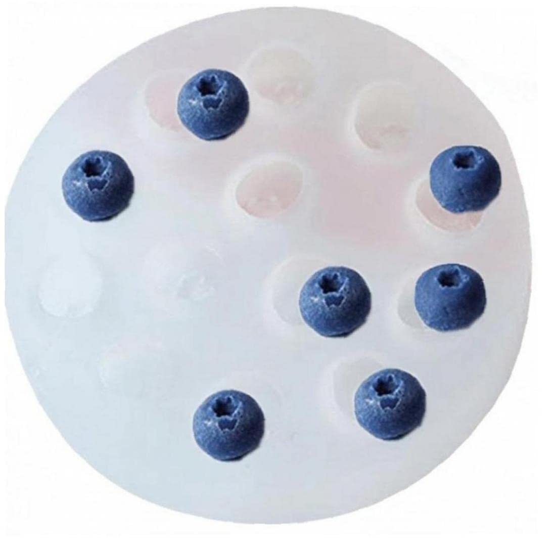 Haowul As Picture Fruit Mini Blueberry Silicone Fondant Molds Soap Candle Wax Melts Molds Berries Chocolate Candy Molds For Desserts Cake Cupcake Topper Decoration