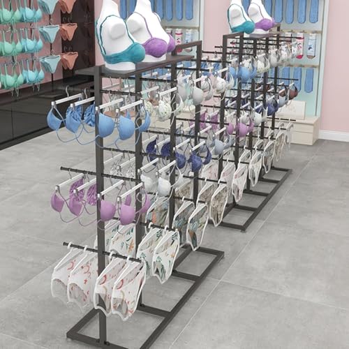 Présentoir à vêtements Double Face à 3 Niveaux pour Magasin de Lingerie, Organisateur de sous-vêtements pour Boutique, Porte-Sacs à Main, étagères...
