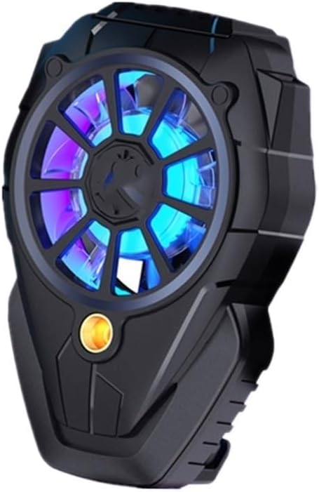 Mobile Phone Radiator Phone Cooling Fan Back Clip for Game Mobile Phone RadiatorPortable(D)