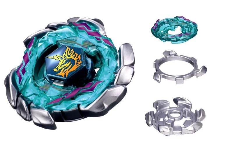 Image of Funstars Blitz Unicorno 100RSF Metal Fury Spinning Top with String Launcher Battling Bey Toy for Kids Made of Aluminium Alloy and Plastic Assemble Required (BB117)