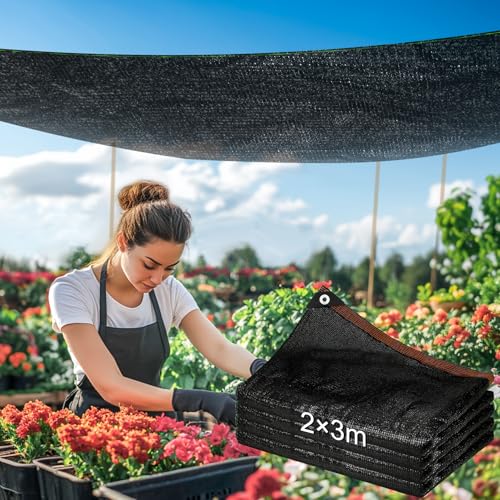 Sukh Shade Cloth for Garden - 70% Sunblock Shade Cloth for Garden Black Mesh Tarp 6.5 x 10 FT Sun Shade Cloth Sun Cover Sunshade Net for Outdoor, Patio, Plant, Greenhouse