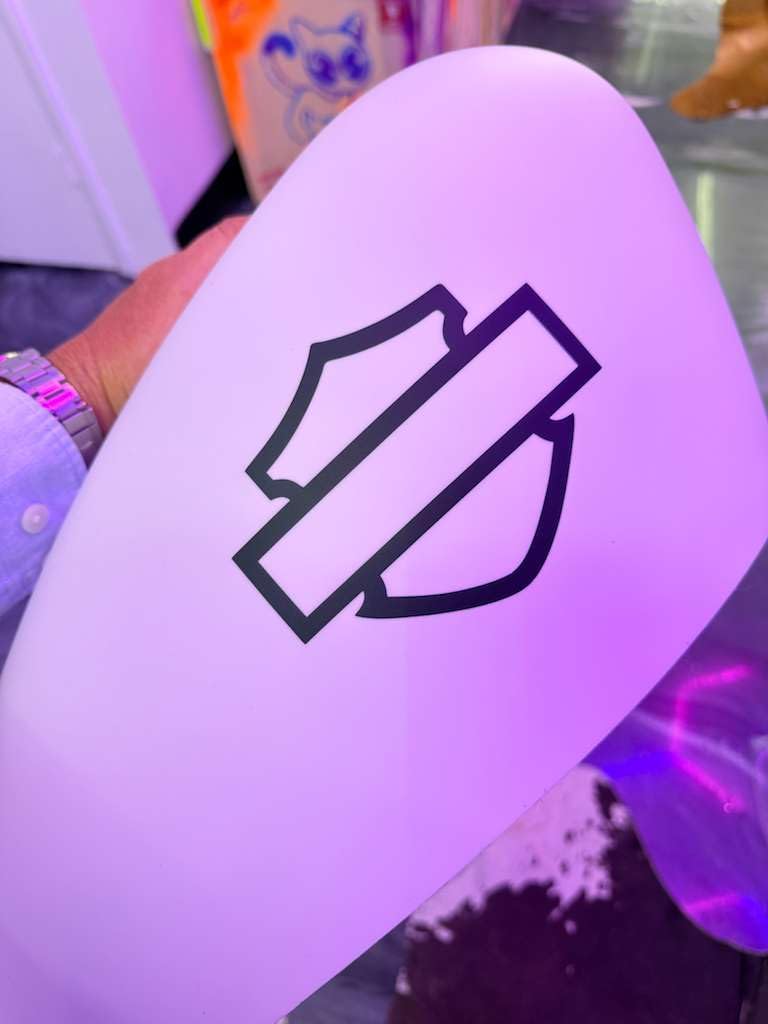 Motorcycle Bar and Shield Design #1 Vinyl Decal Sticker Car HD Moto Club Biker 5"x 4" (Black) - Image 3