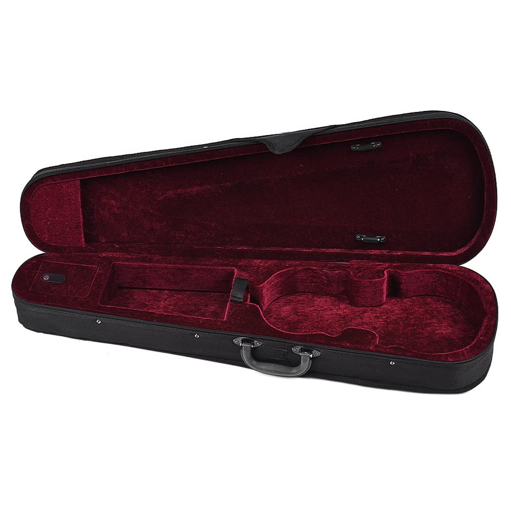Professional 4/4 Full Size Violin Triangle Shape Case Box Hard & Super Light with Shoulder Straps for Stradivarius Violins Burdy