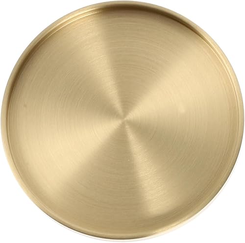 HEMOTON Posavasos de latón, posavasos para mesa de café para bebidas, vivos para bebidas calientes o frías, gruesos, antideslizantes,