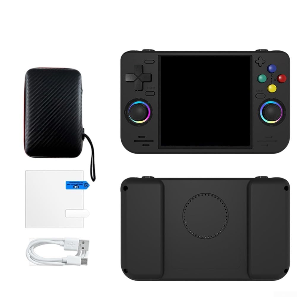 Dispositivo di gioco retrò portatile con oltre 20000 giochi, connettività WiFi, open source per piattaforma Linux, intrattenimento portatile per tutte le età (128G verde)