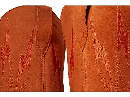 Image of Dingo Womens Thunder Road Embroidered Snip Toe Casual Boots Knee High Mid Heel 2-3 inch