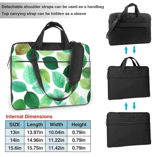 Bolso para portátil Fresh Green Leaf 15.6 pulgadas impermeable miniatura 3