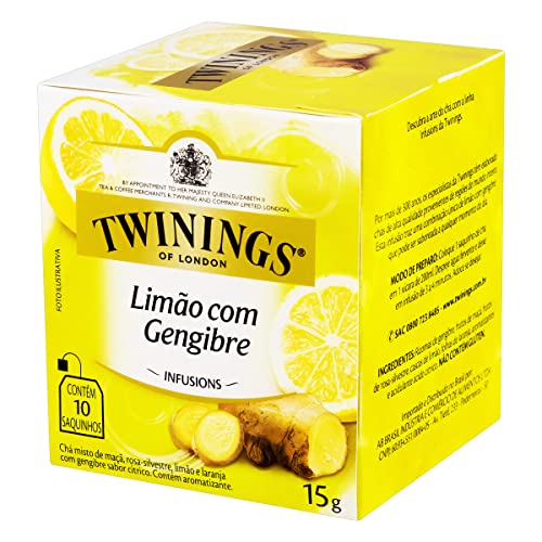 AB Brasil Chá Misto De Limão E Gengibre Twinings Com 10 Saquinhos