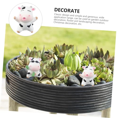 Figurines animalières résine pour décor paysage miniature et plantes de bureau