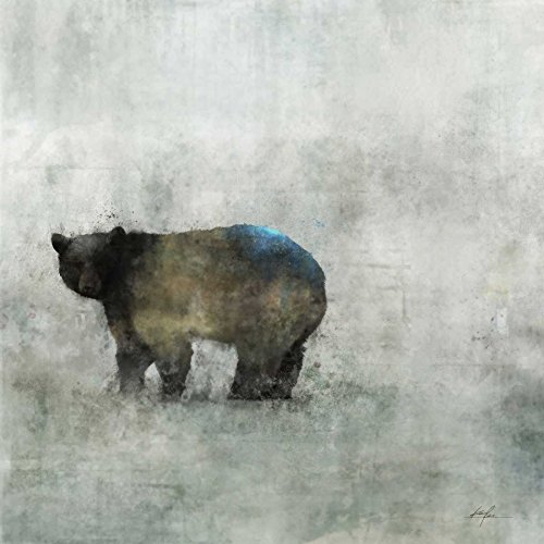 Affiche toile Bear amical 2 Ken Roko cadre photo paysage ours 93x93