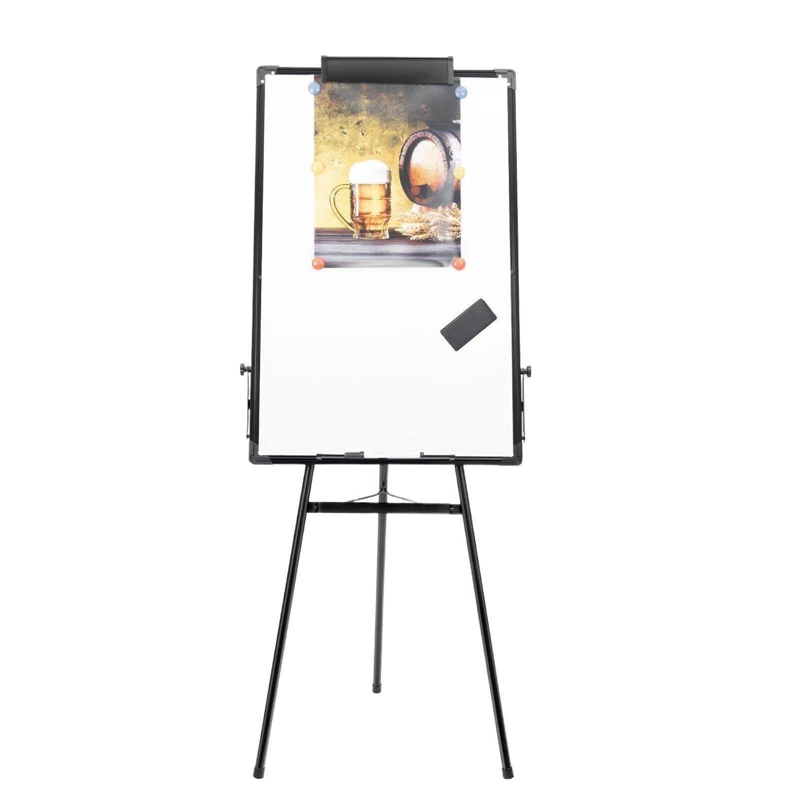 Magnetisches Bulletin Board Set Magnetisches Staffelei-Whiteboard, 36 x 24 Zoll, höhenverstellbarer Ständer 3' 2'