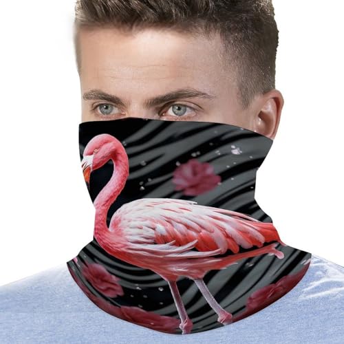Neck Gaiter Face Mask Men Women, Pink Peach Face Mask Scart Cover for Dust Wind Sun Protection3
