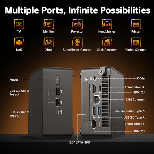 Image of ASUS NUC 14 Pro AI Mini PC Win 11 Pro, Intel Ultra 7 155H, 32GB DDR5 RAM, 2TB PCIe SSD, Mini Desktop Computer with Intel Arc GPU, AI Ready, AI Boost, Thunderbolt 4, Quad 4K HDR Display, VESA Mount