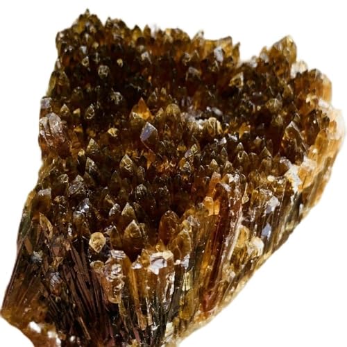 Calcite ambre cadeau décoration original | Idée cadeau cristal de roche brut pour bureau et maison