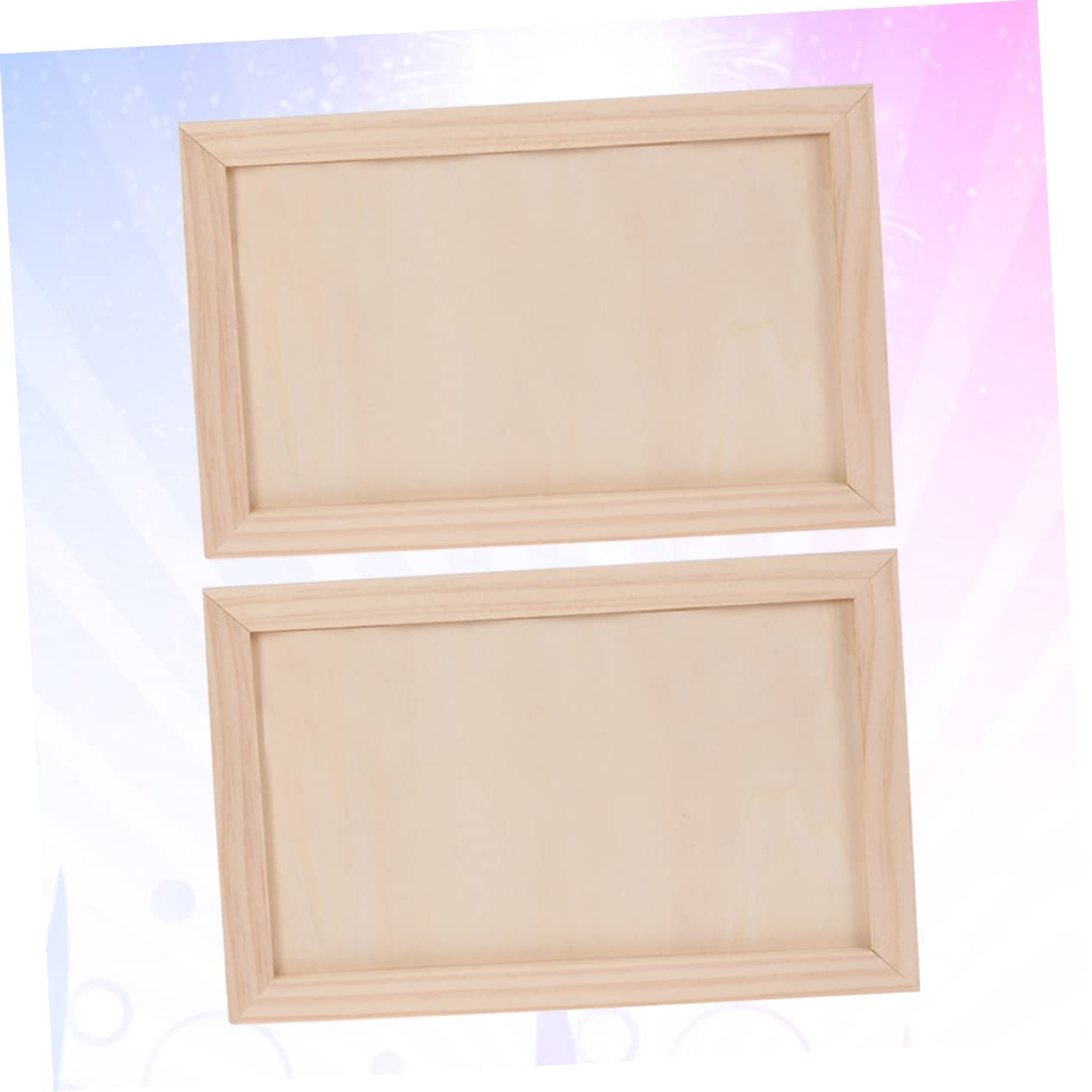 NUOBESTY Boys and Girls Artwork Display Stand Blank Wooden Picture Frame DIY Handmade Wall Decoration Boys and Girls Wall Decor