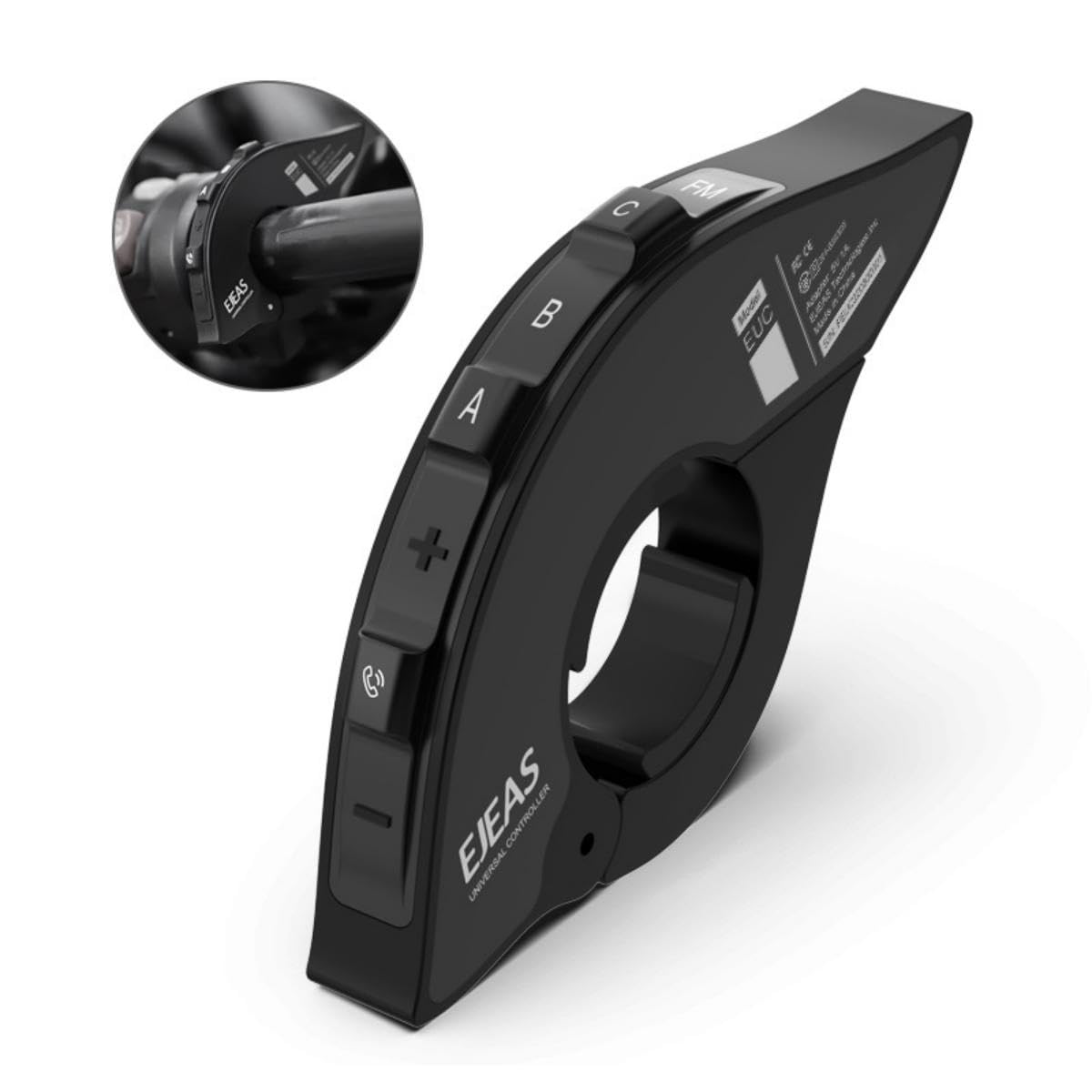 EUC - Mando a distancia universal para manillar con BT5, compatible con FM Talk Music V7 V4 Plus Q2 Q7 Q8 E1 MS8 MS20