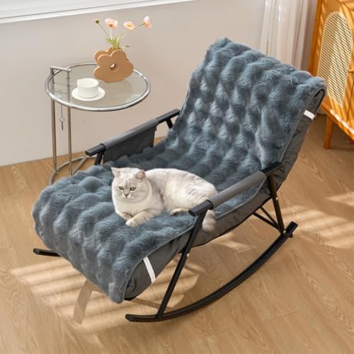 Housses de fauteuil inclinable XJBTBA en fausse fourrure de lapin épaisse