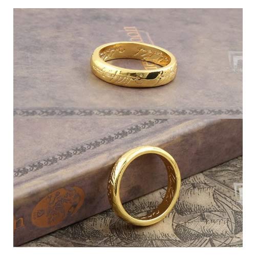O Um Anel Senhor Dos Anéis, Precioso Folheado a Ouro 18k Frete Grátis