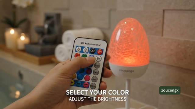 Image of Bathroom Mood Light, Cordless Ocean Wave Projector Lamp