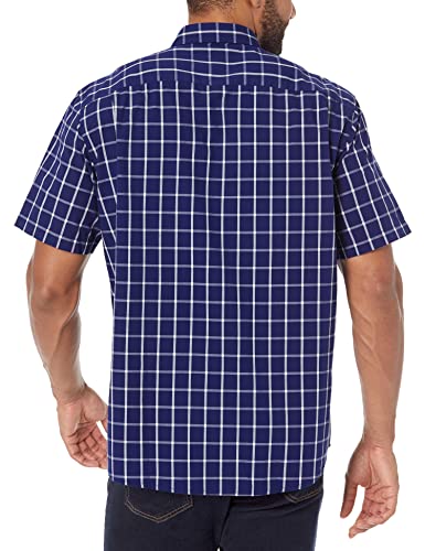 Image of Amazon Essentials Men's Regular-Fit Short-Sleeve Poplin Shirt, Collared, Washed