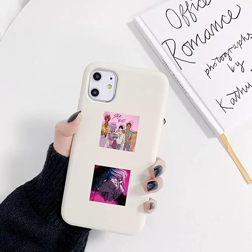 Miniatura 2 de Calcomanías de vinilo impermeables de anime de cazadores de películas demoníacas Huntrix Saja para niños, regalo para niños (75 unidades)