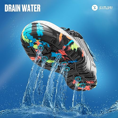 Image of SIMARI Water Shoes for Women Men - Barefoot Quick-Dry Aqua Socks | Lightweight Swim Shoes for Surfing, Swimming, Beach Sports, Kayaking, Diving | Non-Slip Design