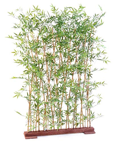 Plante Artificielle Haute Gamme Spécial extérieur/Haie Artificielle Bambou Coloris Vert - Dim : 190 x 35 x 110 cm