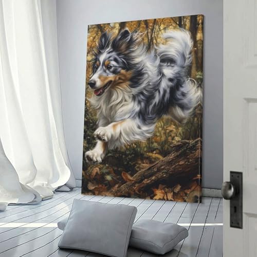 Décoration murale Mastiff tibétain tableau impression sur toile 40x60 - 3