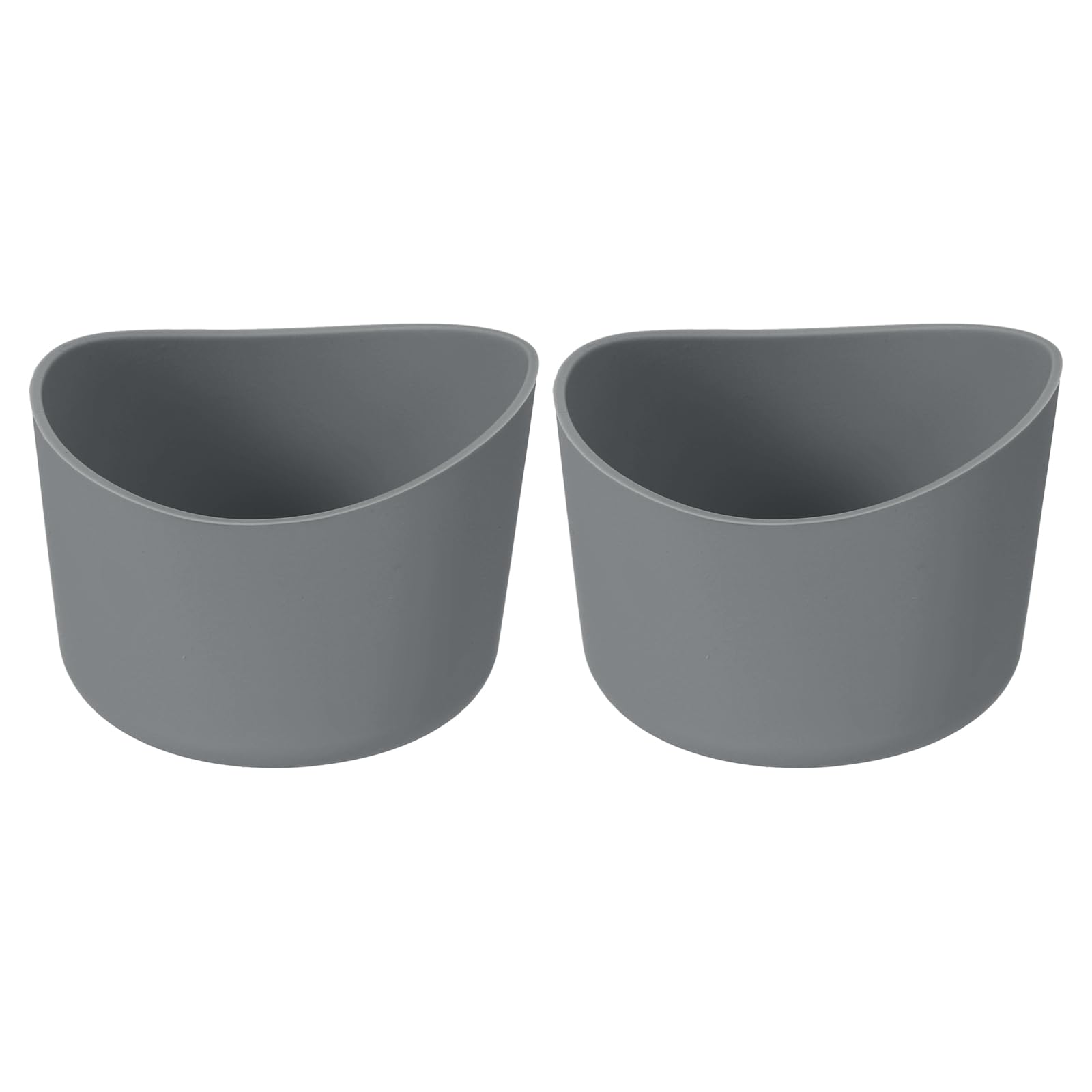 sourcing map 2pcs 6.5cm Protective Silicone Boot Sleeve for 12-24 oz, Water Bottle Bottom Silicone Anti-Slip Sleeve Cover, Irregular Shape Cup Accessories, Dark Gray — image 1