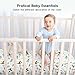 Yoofoss Baby Crib Sheets for Boys Girls, Fitted Crib Sheet 2 Pack for Standard Crib and Toddler Mattress, Super Soft Microfiber Baby Sheet 28x52x8in Green + Giraffe