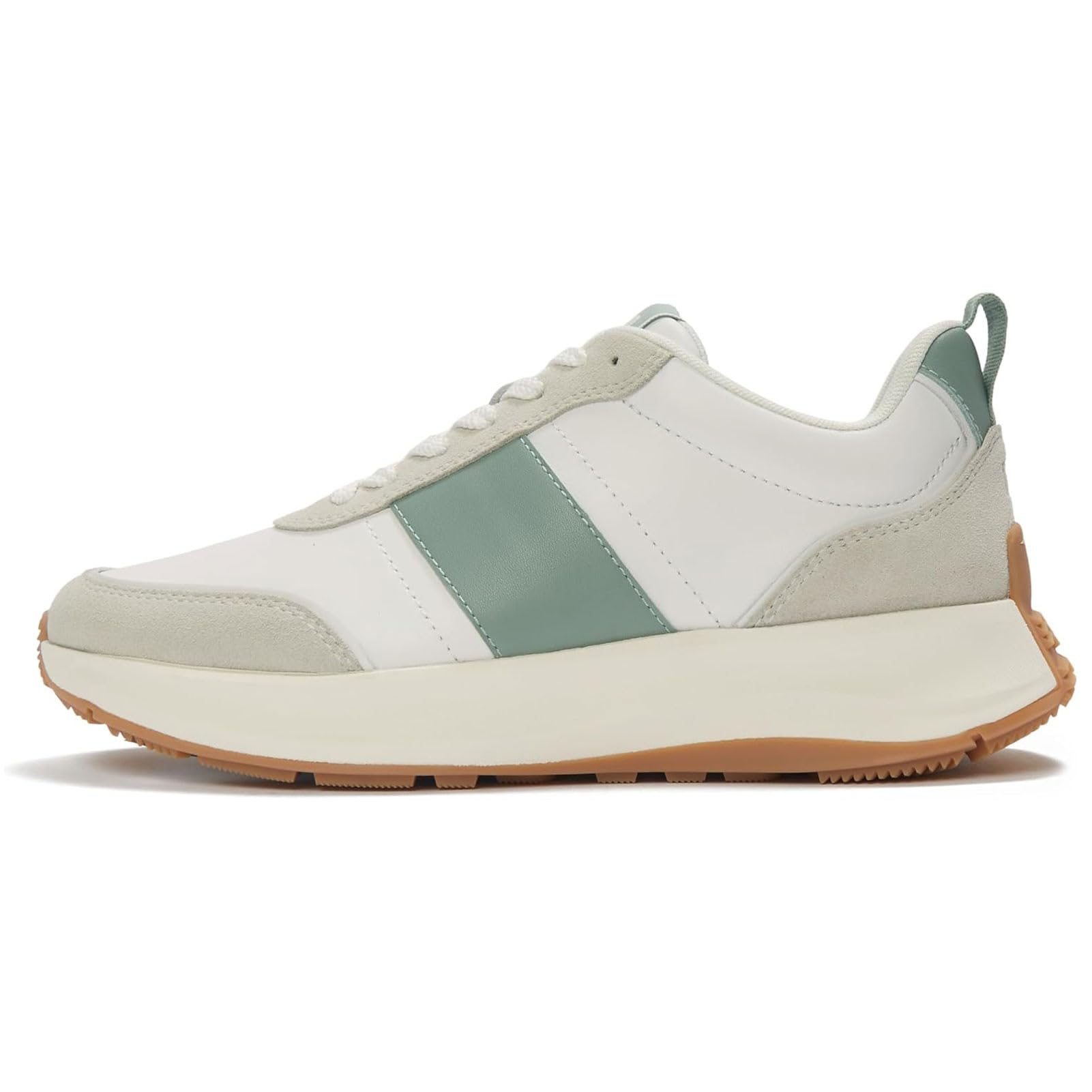 F-Mode Flow Leather/Suede Flatform Sneakers