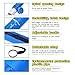 DEWEL Document Tube,Plastic Expanding Poster/Art/Document Storage Tube 24.5 to 40 inches Adjustable with Carrying Strap Waterproof and Light-Resistance Telescoping Carrying Case (Blue-Large Size)