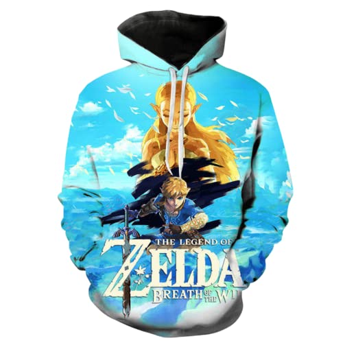 Cosplay Life LoZ Breath of The Wild Twilight Princess Kangaroo Pocket Cosplay Hoodies - Unisex Pullover Sweaters (1 M)