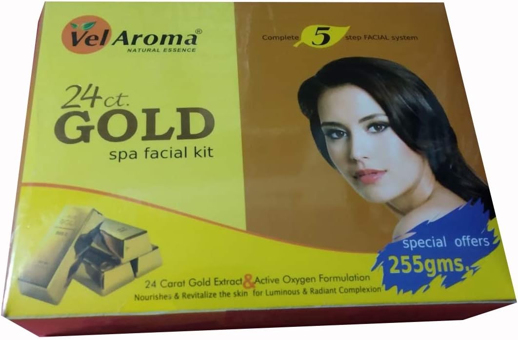 Vel Aroma Gold Spa Facial Kit for Natural care 255 Gram