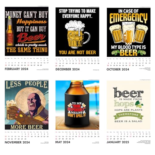 Image of Tallenge - Brew Poster Collection - 2024 desk Calendar - 6 x 9 Inches (Paper, Desk Calendar)