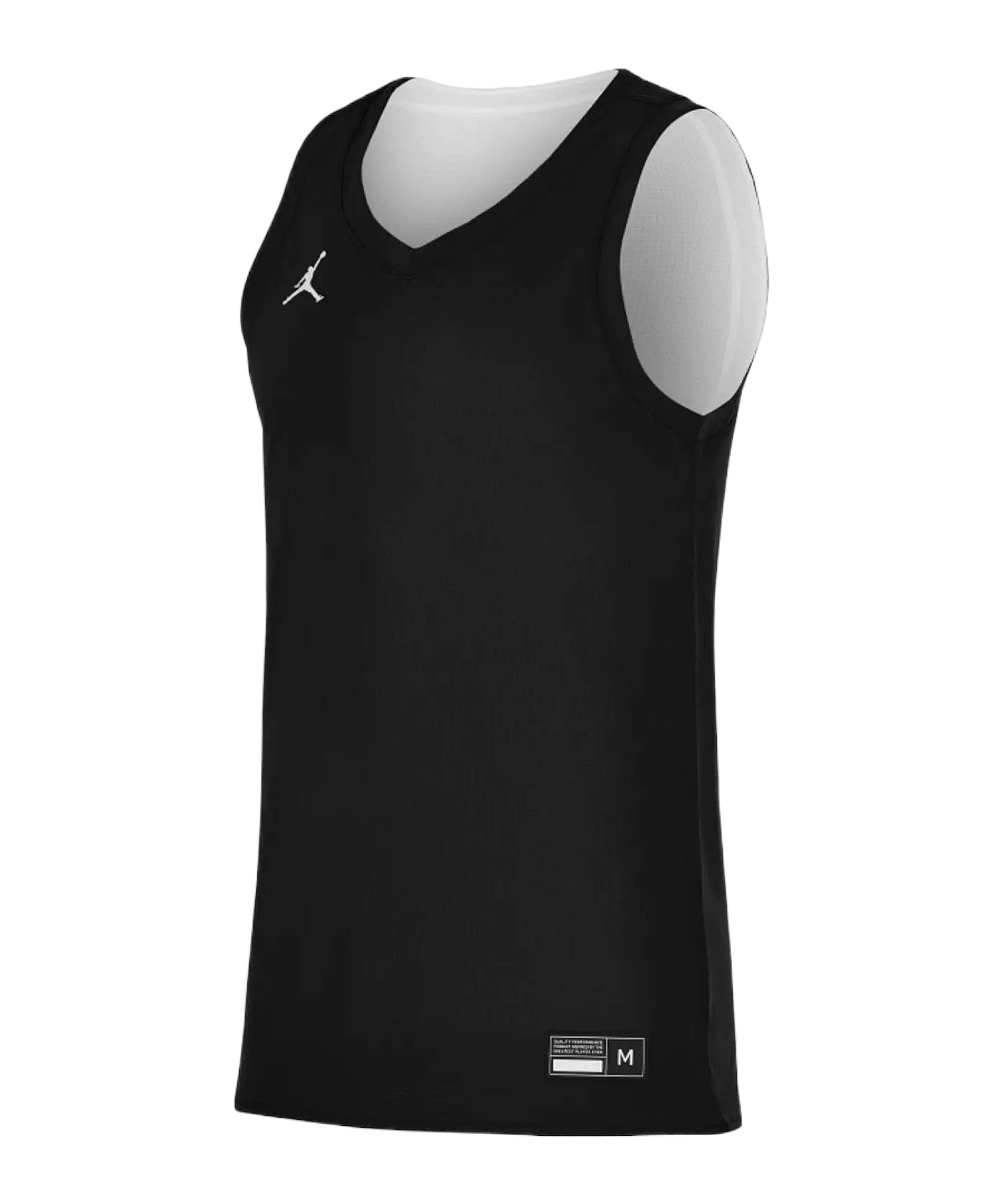 Nike Jordan Team25 Basketball Stock Reversible Jersey Schwarz Größe L