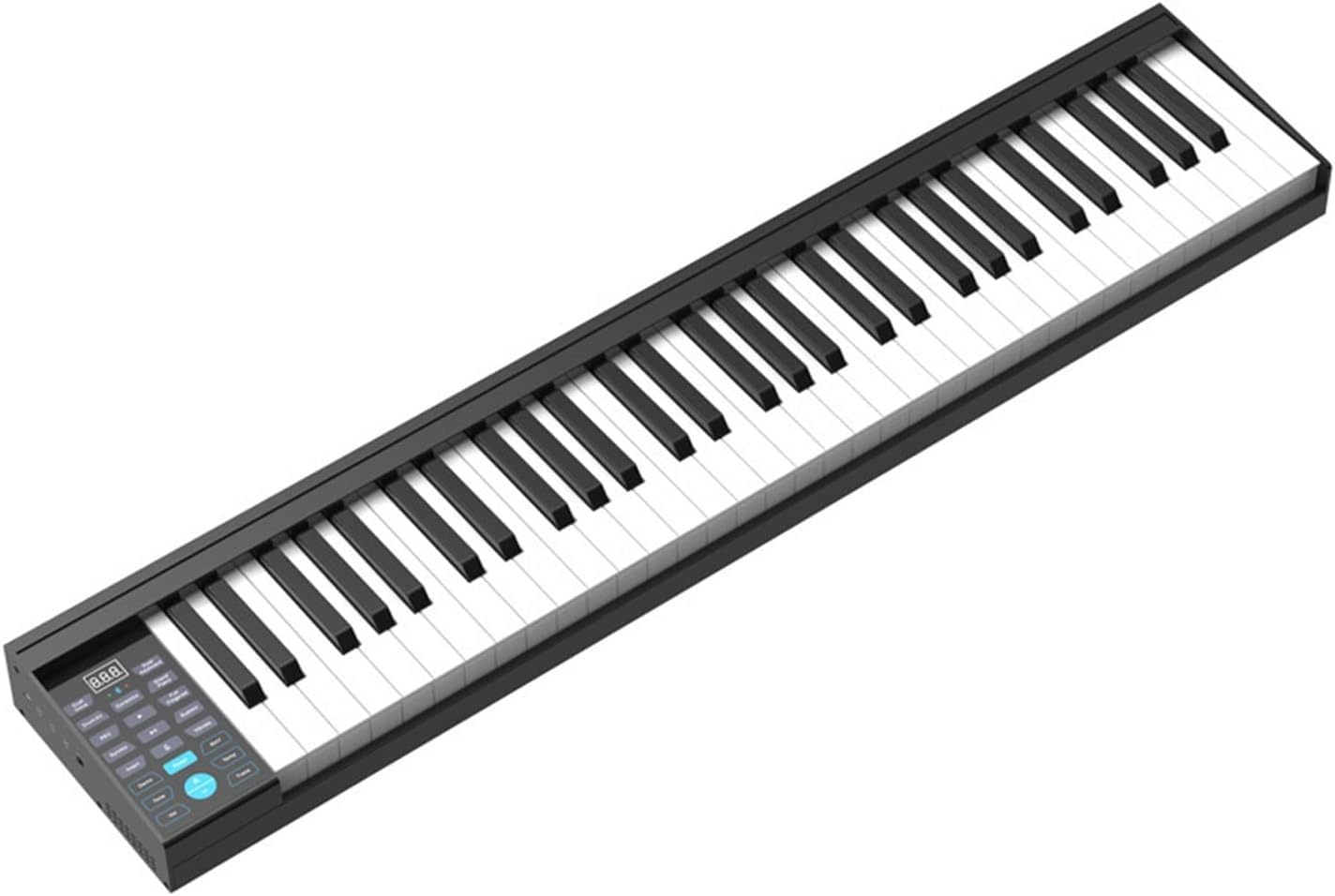 Pianoforte digitale portatile a 61 tasti con Bluetooth MIDI - Doppio altoparlante integrato e pedale Sustain per adulti, bambini e principianti