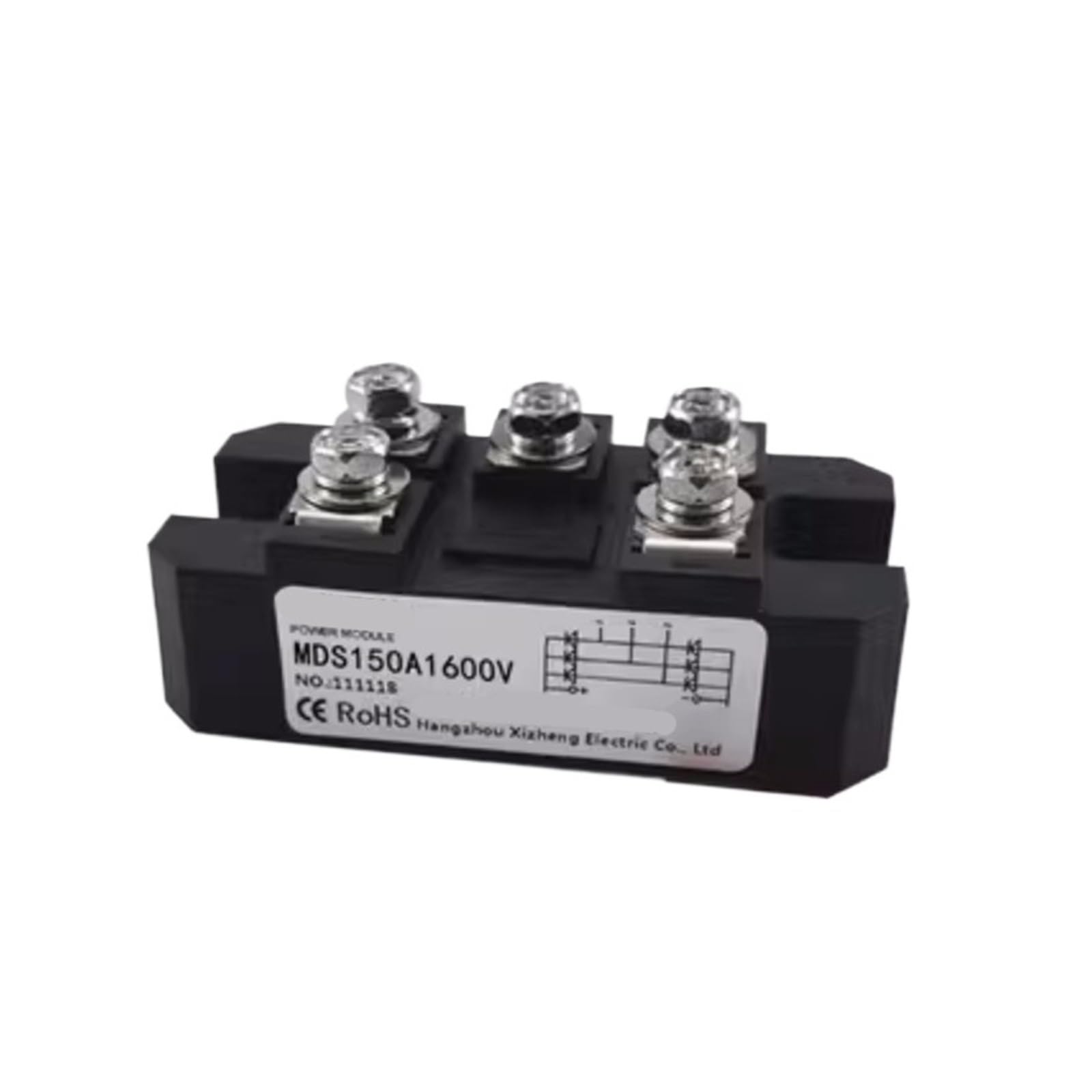 Elznsqqk One Color Mds150a1600v Three Phase Rectifier Bridge 12V 24V 36V 48V 220V 480V 600V Ac-Dc Module 150Amp 1600V(Mds150a1600v)