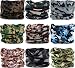 Multifunctional Stretchable Sport & Casual Headwear, Headband Scarf Bandanna Headwrap Mask Neckwarmer & More 12-in-1, 9PC.Camouflage New Series.3